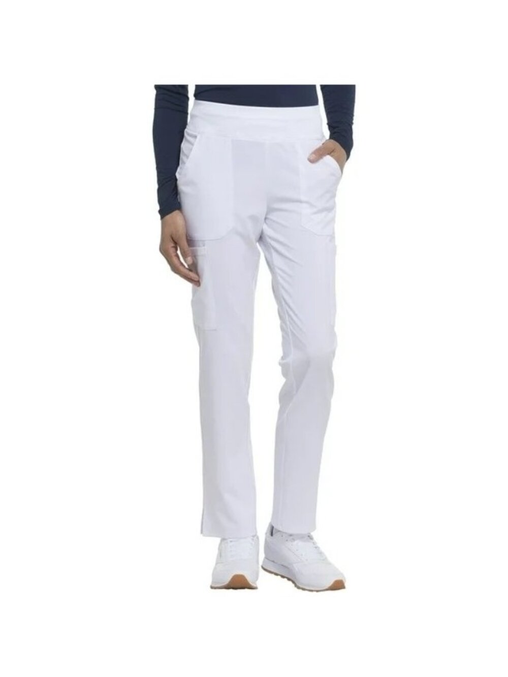 Dickies Pants Medium EDS Essentials Natural Rise Tapered Leg White Scrub Pants